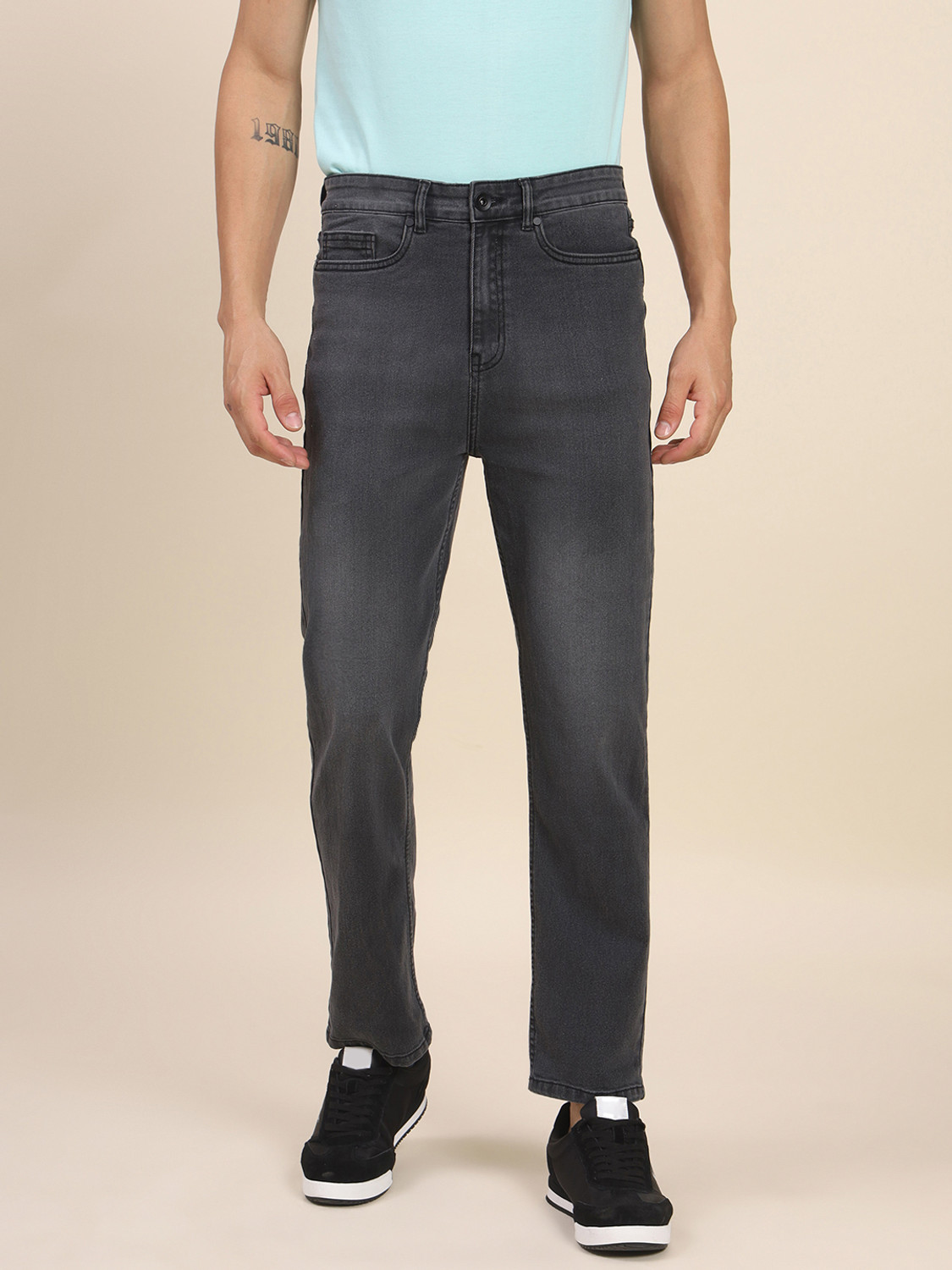 Image of Dennis Lingo Slim Men Grey Jeans