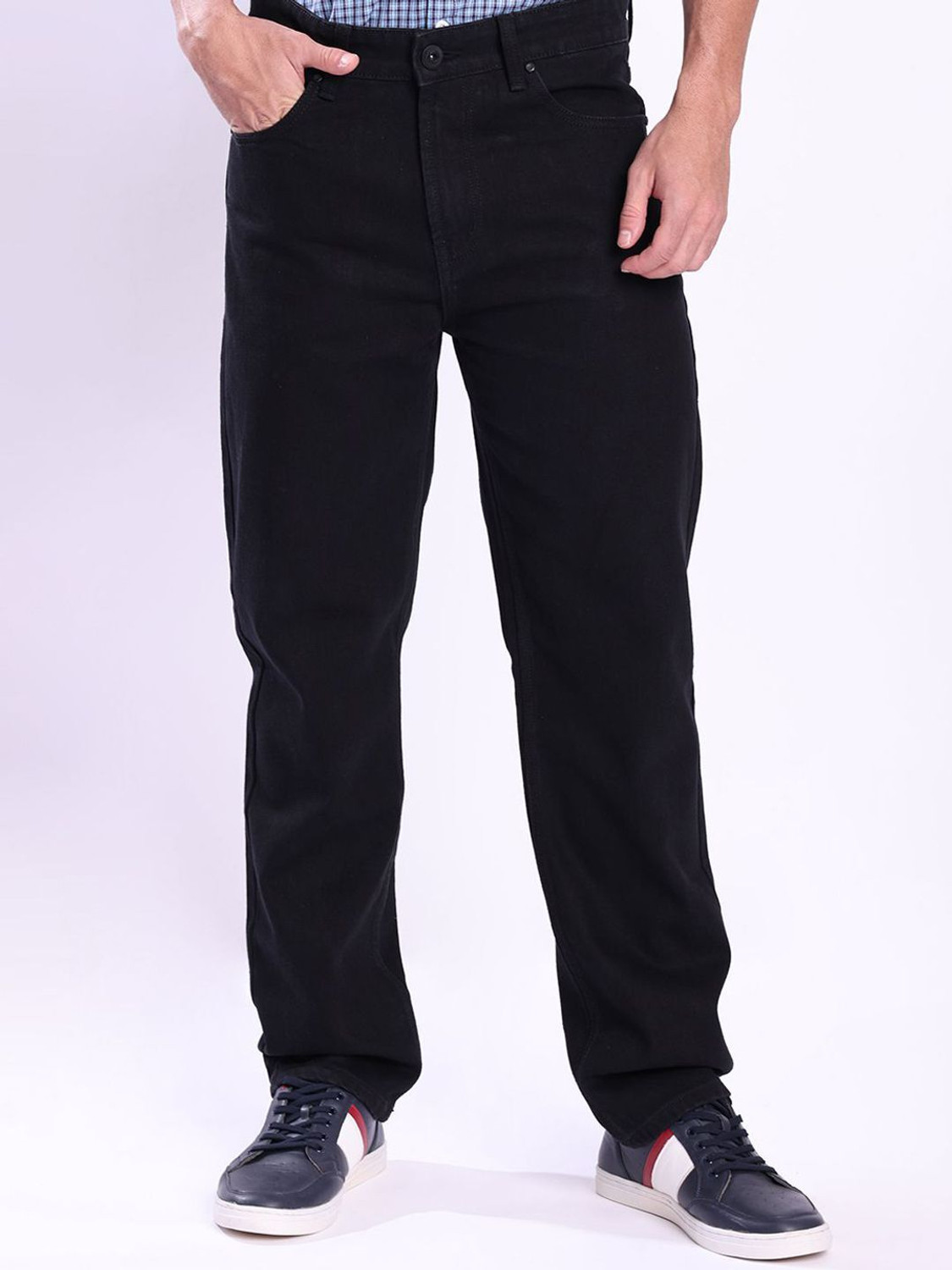 Image of Roadster Relaxed Fit Men Black Jeans