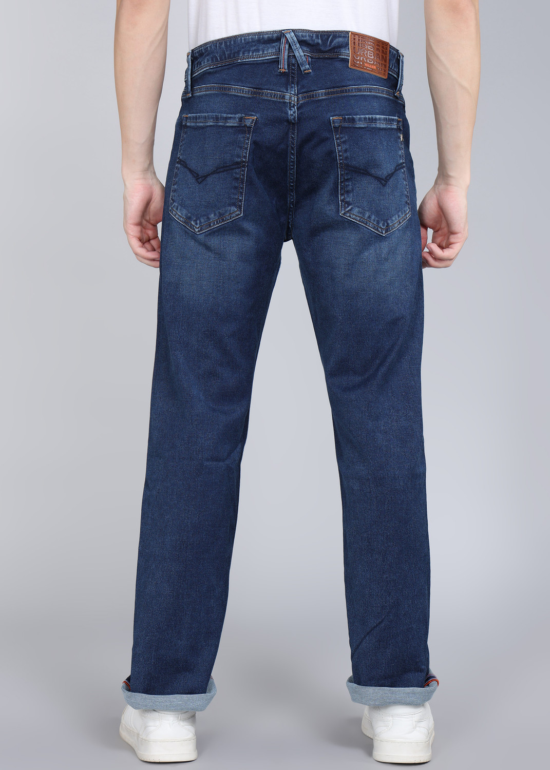 Image of KILLER Straight Fit Men Dark Blue Jeans
