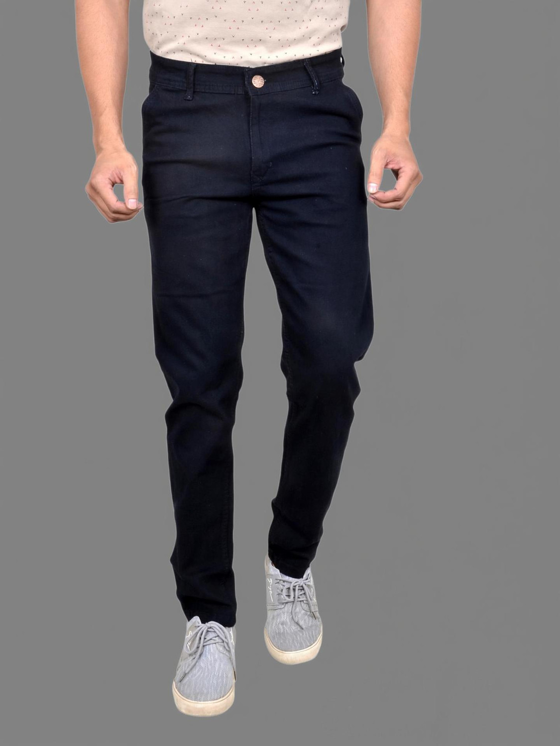 Image of Moudlin Slim Men Black Jeans