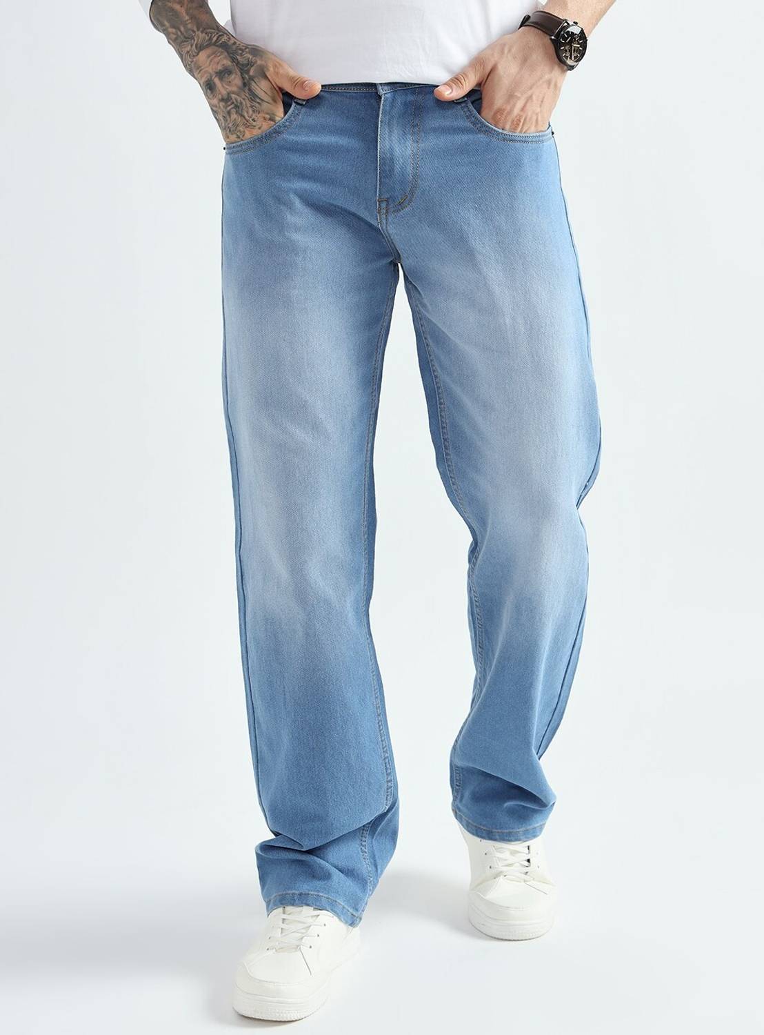DENIM Relaxed Fit Men Blue Jeans - Image 1