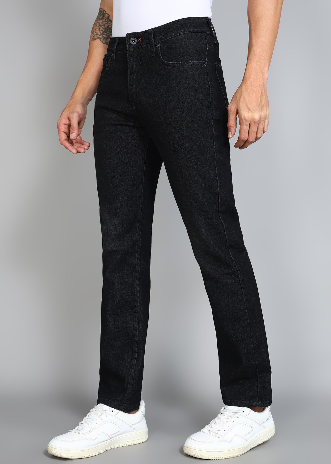 Image of KILLER Straight Fit Men Black Jeans