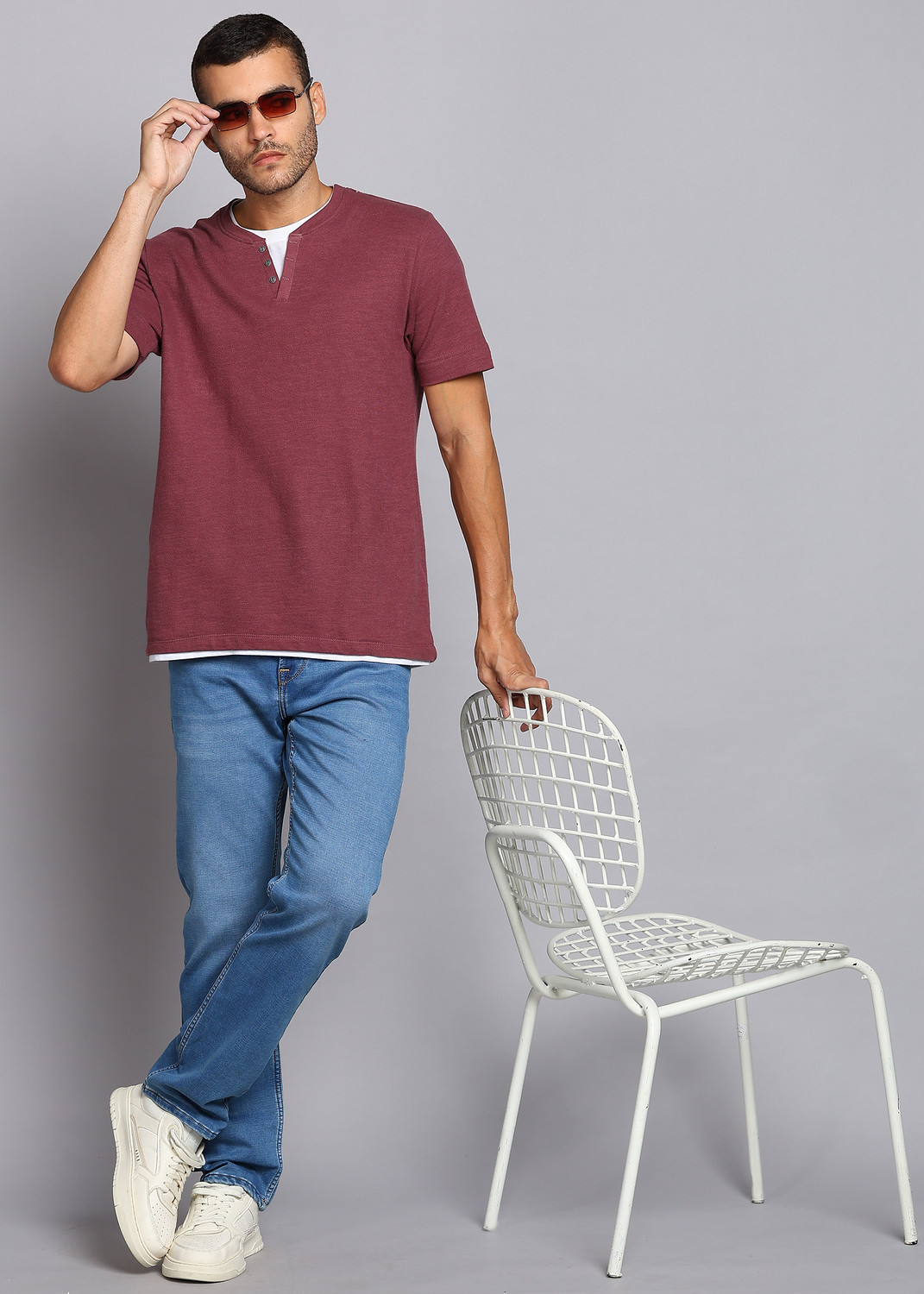 Image of KILLER Straight Fit Men Blue Jeans