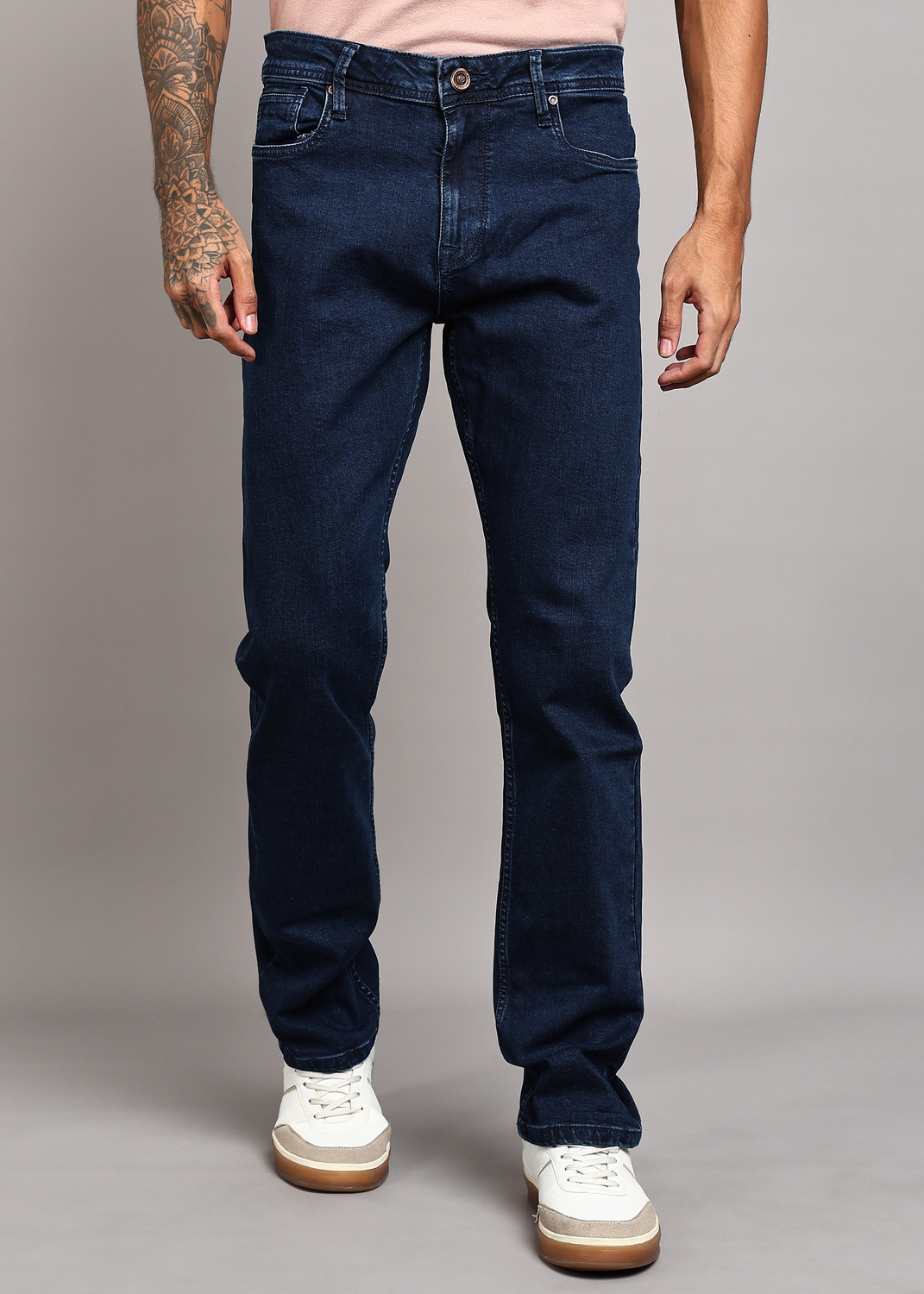 Image of INTEGRITI Straight Fit Men Dark Blue Jeans