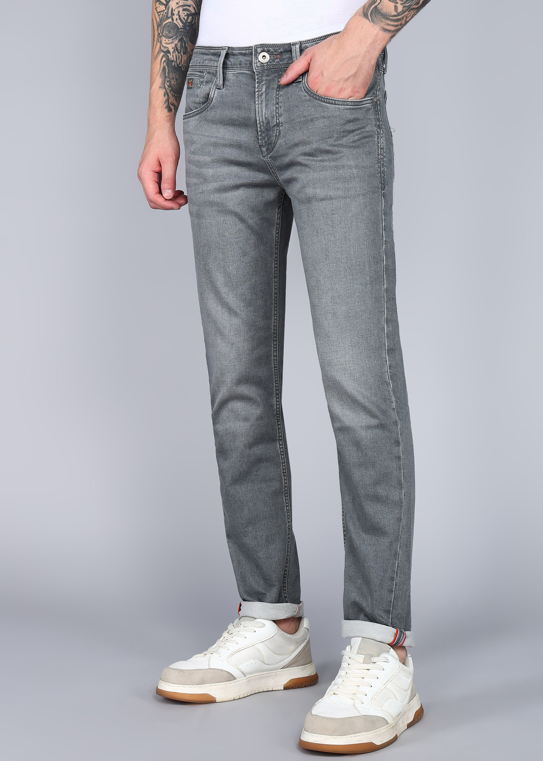 Image of KILLER Slim Men Grey Jeans