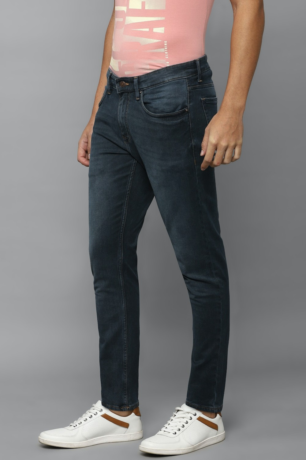 Image of LOUIS PHILIPPE Slim Men Dark Blue Jeans