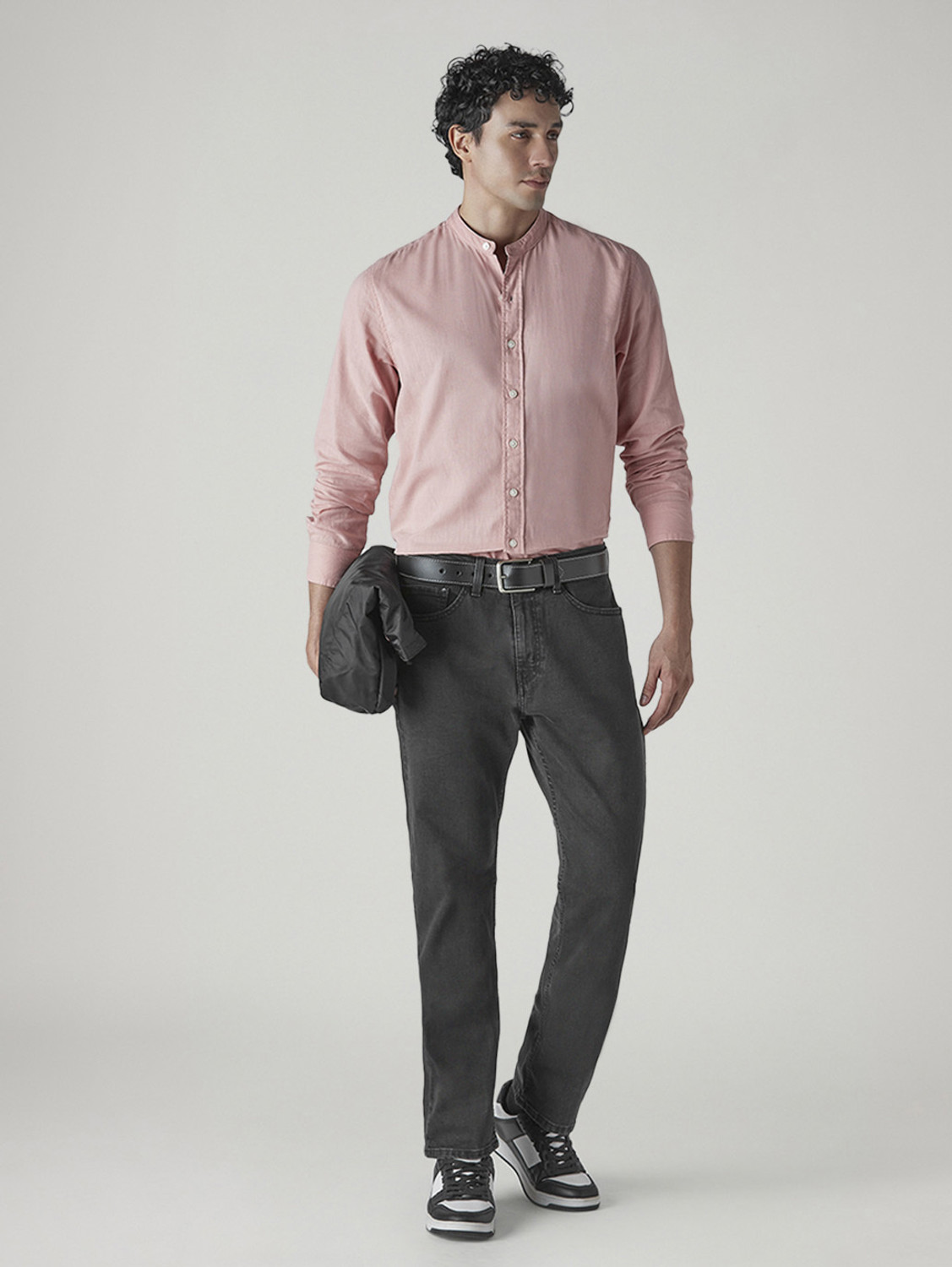 Image of LEVI'S Men Straight Fit Mid Rise Grey Jeans
