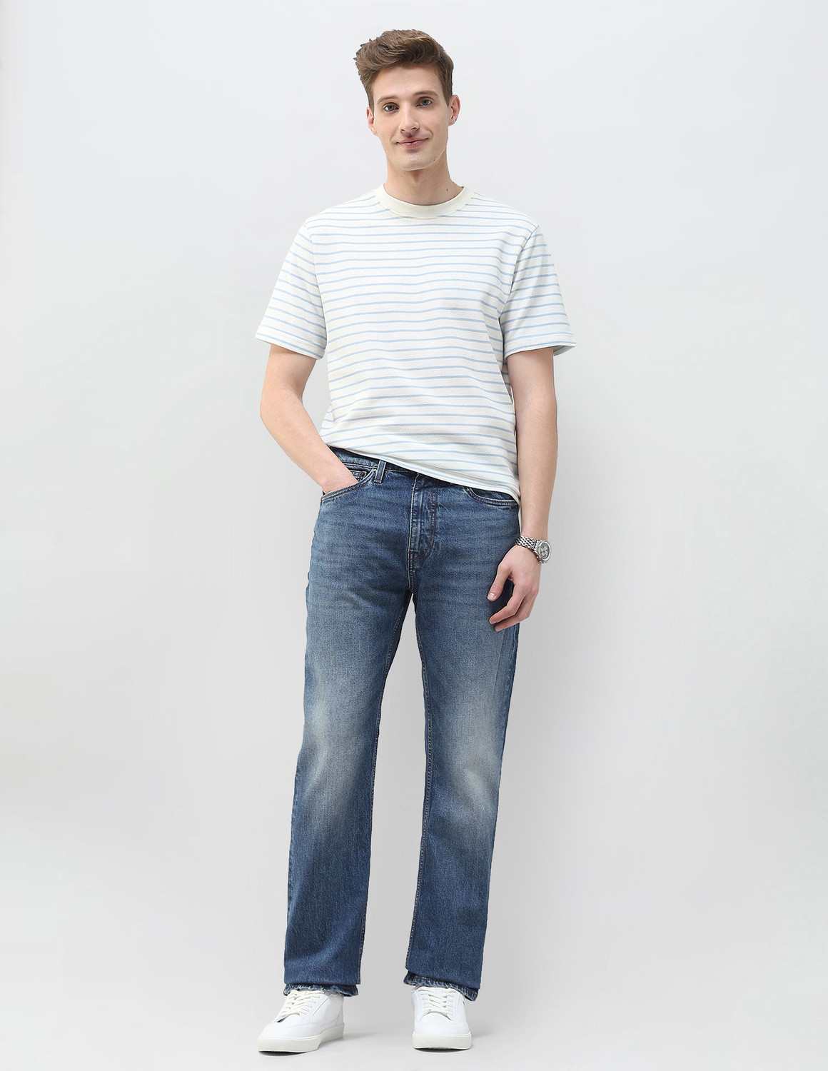 Image of U.S. Polo Assn. Denim Co. Boot-Leg Men Blue Jeans