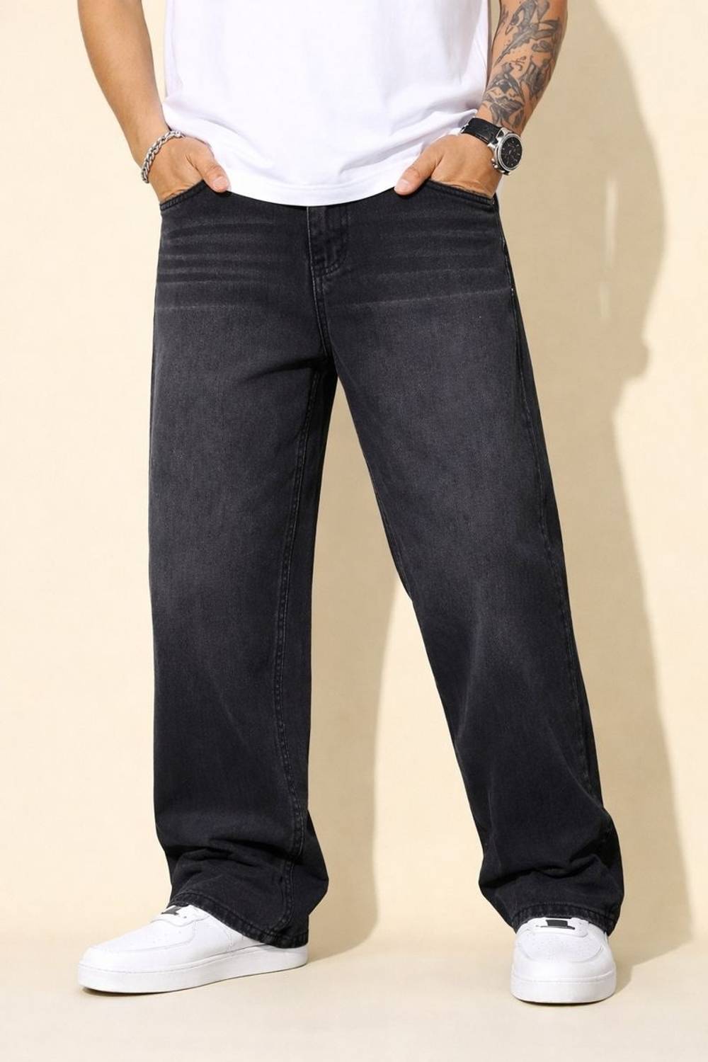 GOOD4MEN Straight Fit Black Jeans - Image 5