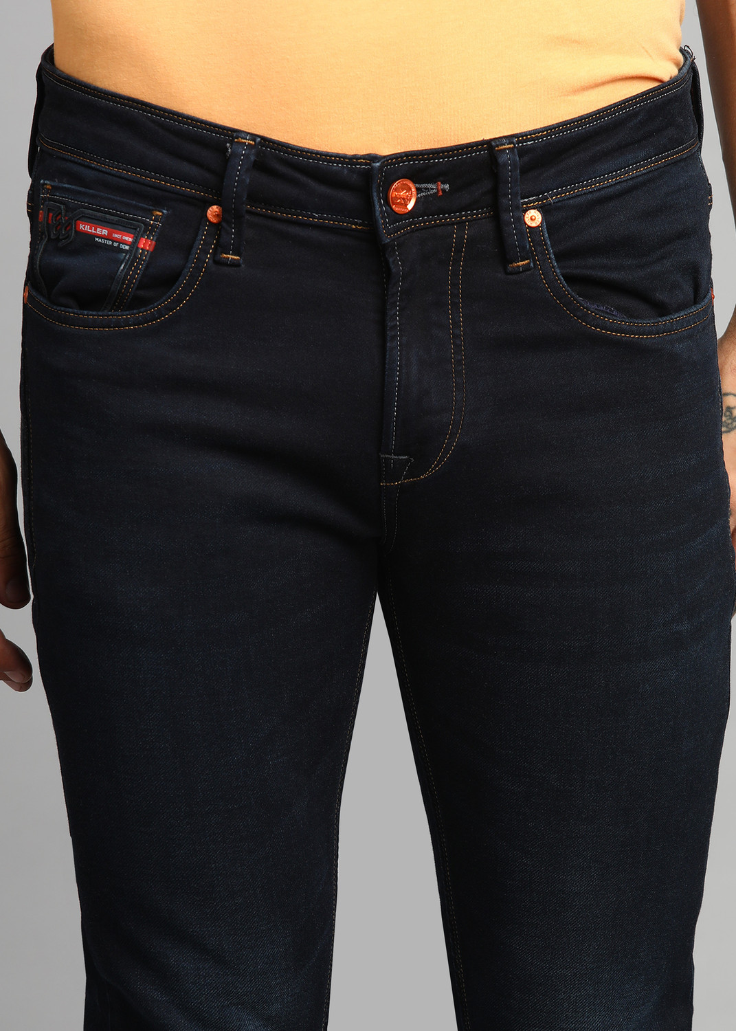 Image of KILLER Skinny Men Dark Blue Jeans