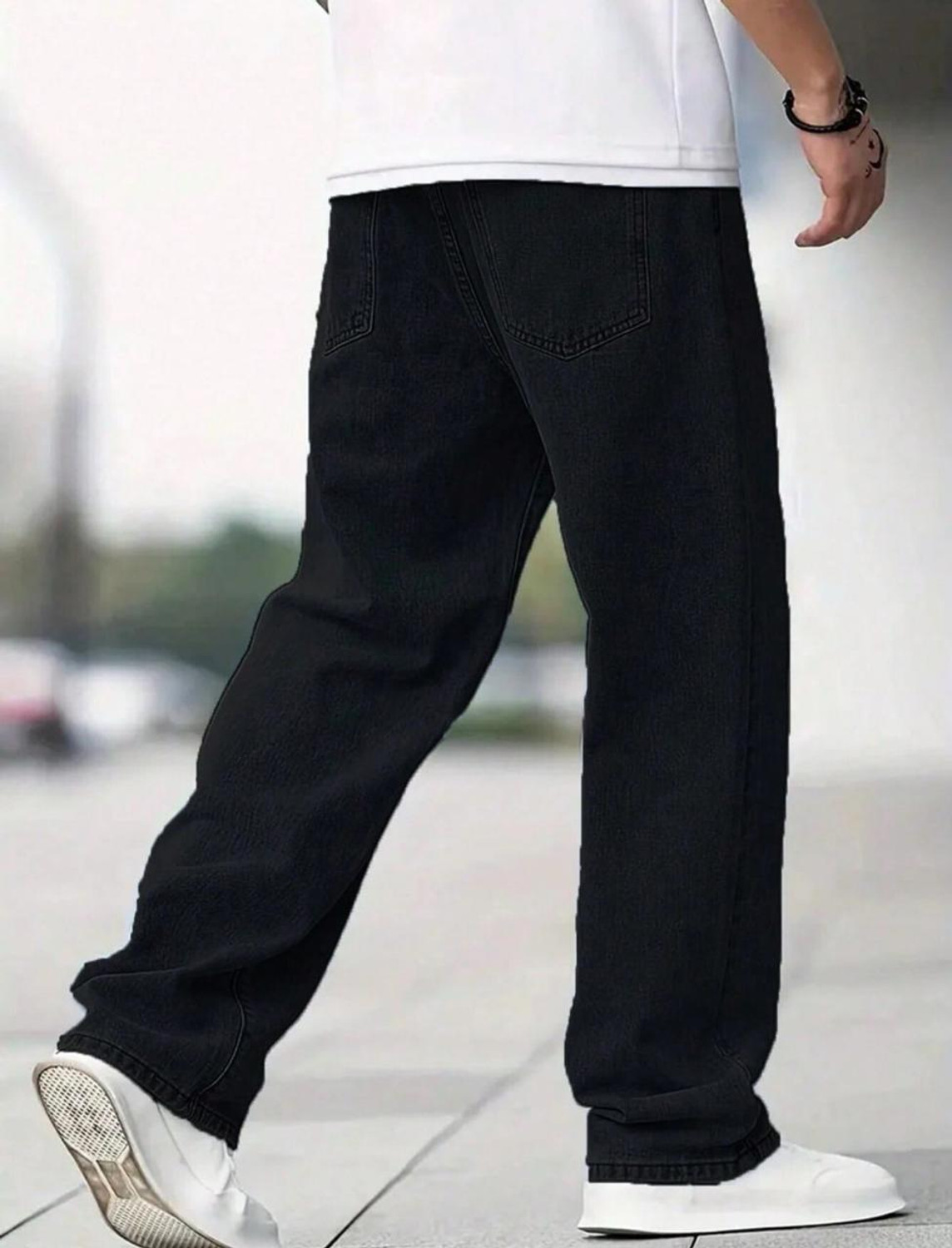 Image of DASHING FIT Boyfriend Men Black Jeans