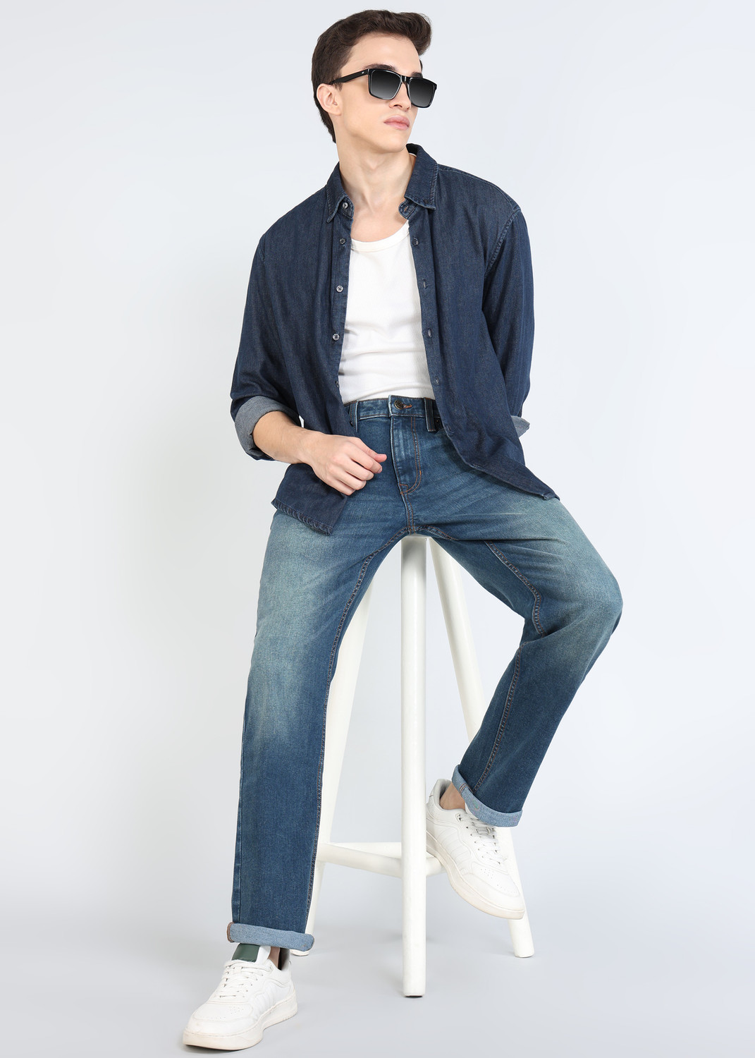 Image of U.S. Polo Assn. Denim Co. Straight Fit Men Blue Jeans