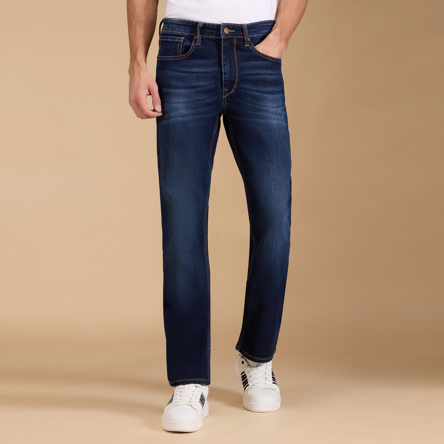 Image of Pepe Jeans Boot-Leg Men Dark Blue Jeans