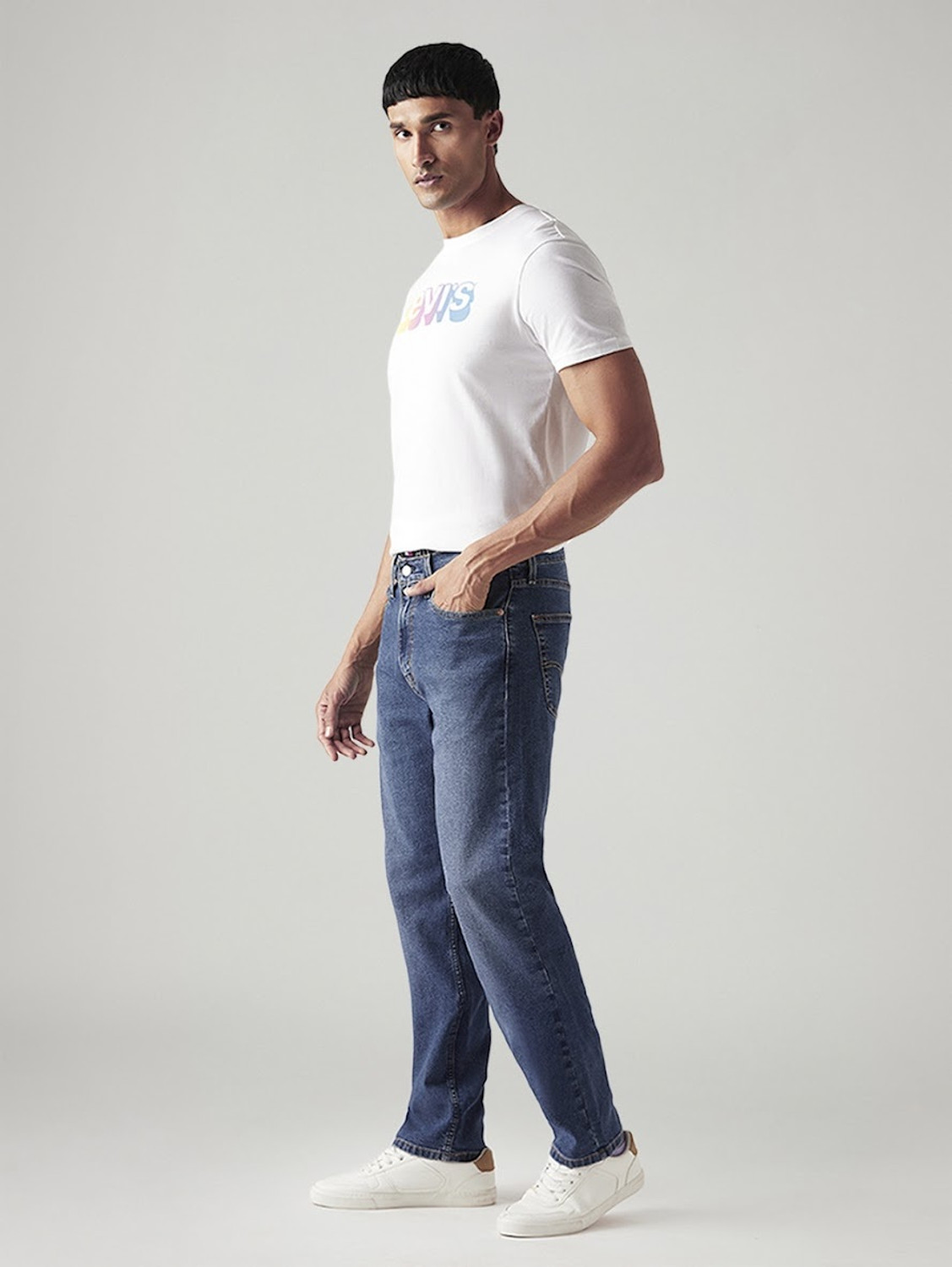 Image of LEVI'S Straight Fit Men Blue Jeans