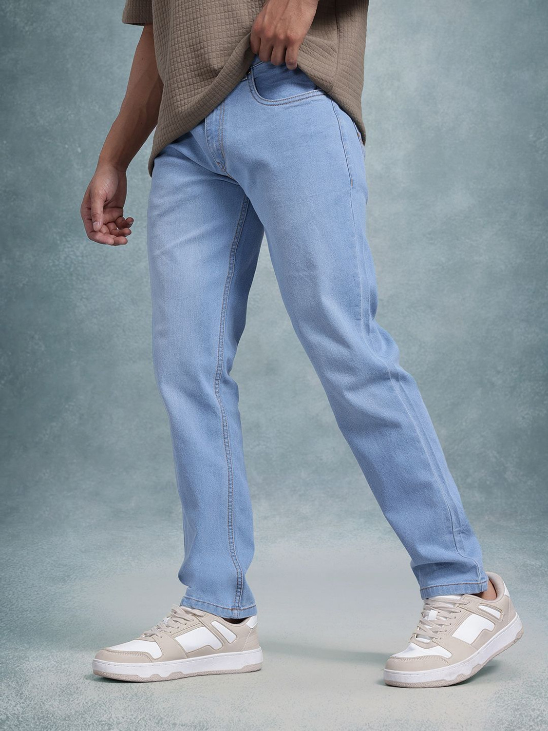 Image of Roadster Regular Men Blue Jeans