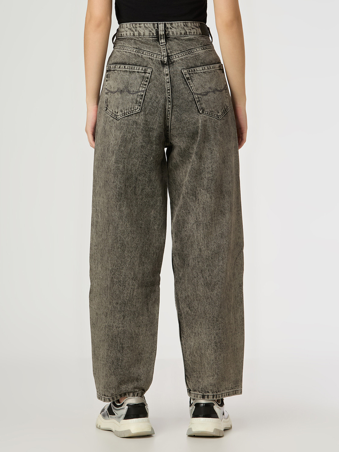 Image of Pepe Jeans Relaxed Fit Women Grey Jeans