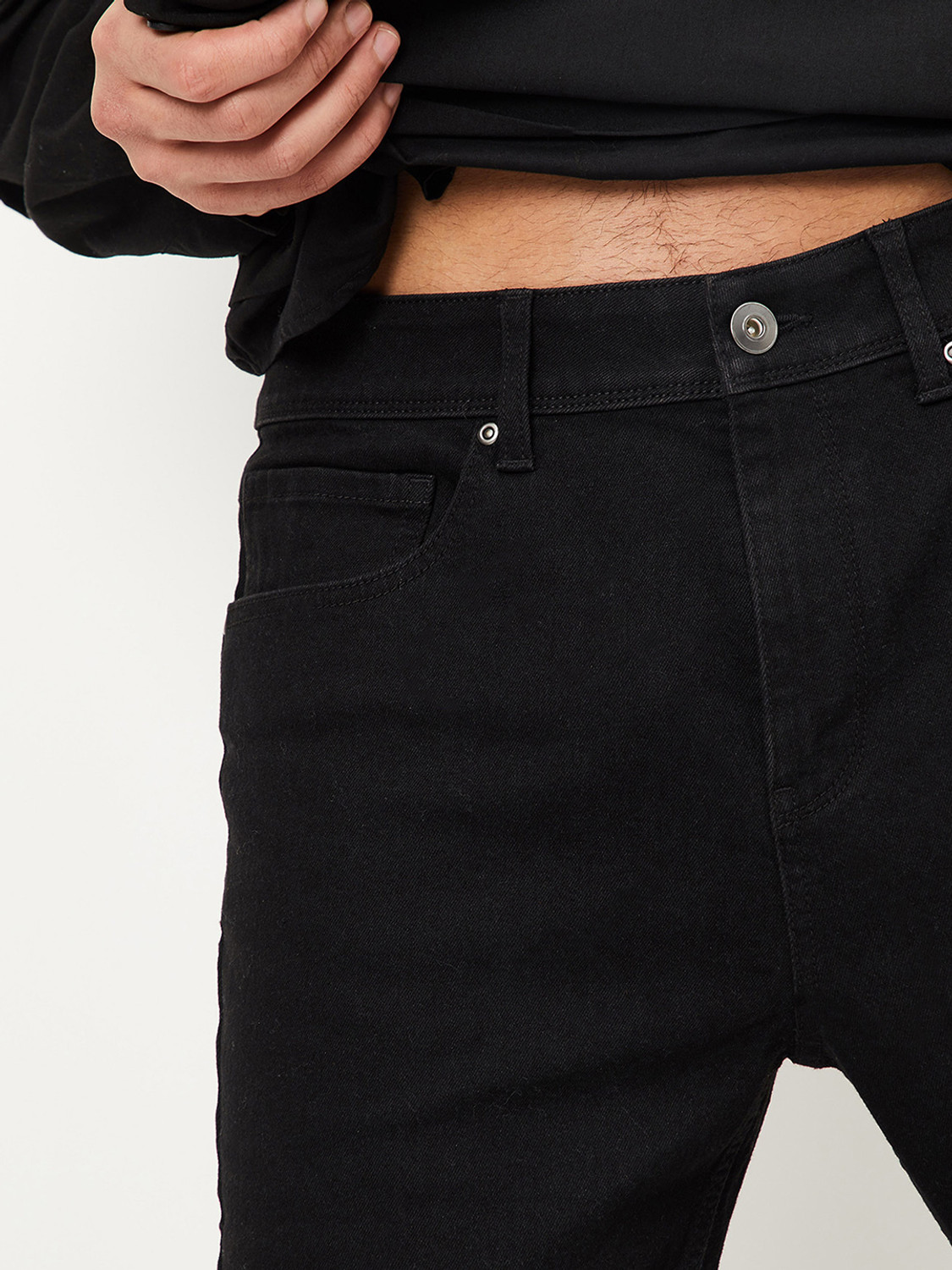 Image of MAX Regular Men Black Jeans