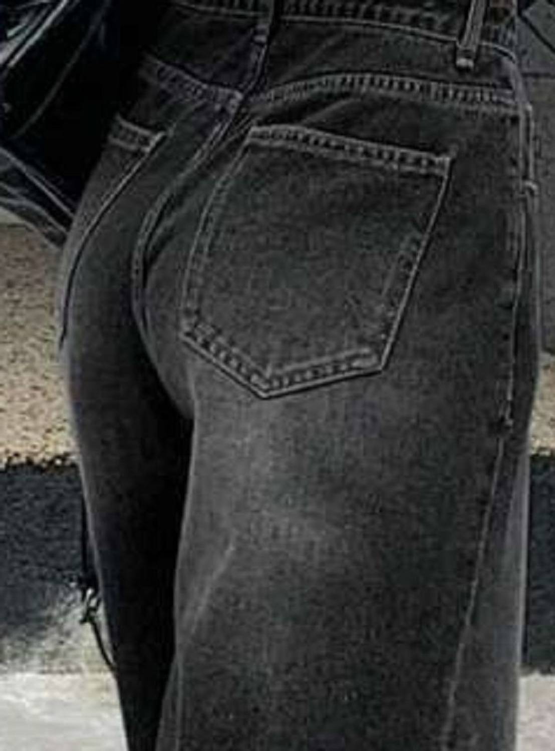 HUNTER & HAYES Loose Fit Black Jeans - Image 5