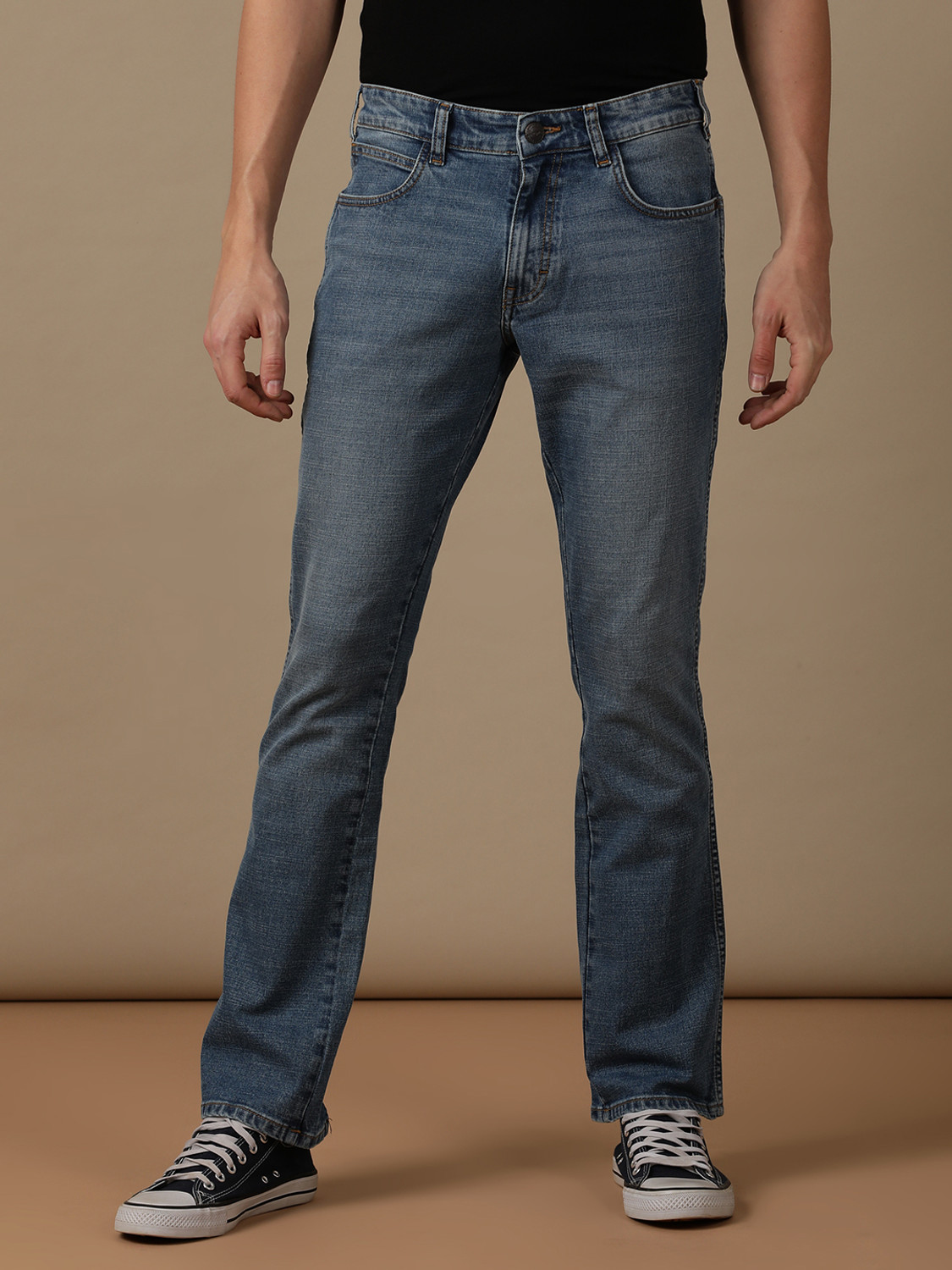 Image of Wrangler Regular Men Blue Jeans