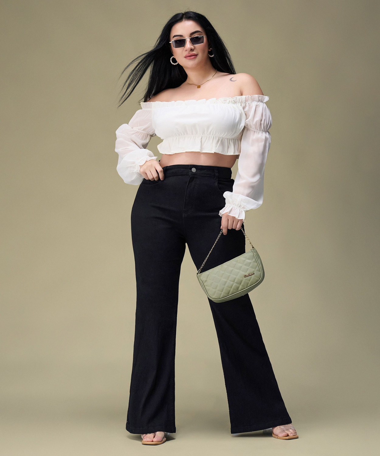 Image of Miss Chase Relaxed Fit Women Black Jeans