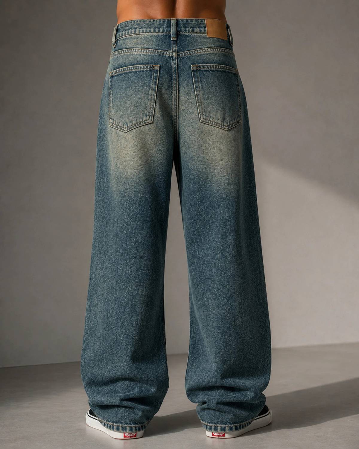 Pratyaya Men Green Baggy Fit Jeans - Image 2
