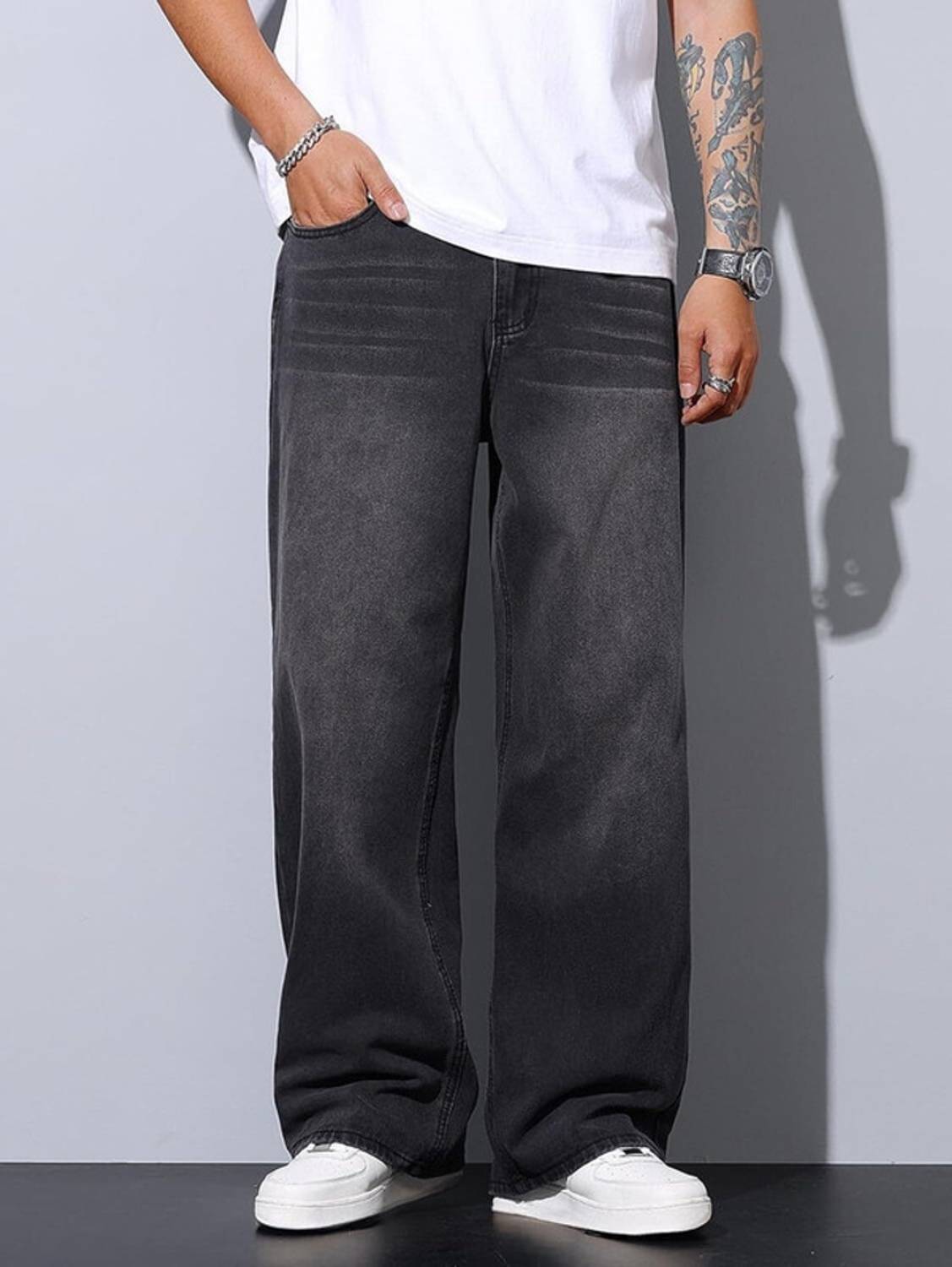 Tweezers Straight Fit Men Black Jeans