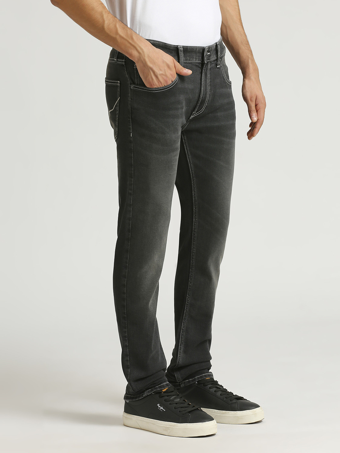 Image of Pepe Jeans Slim Men Dark Grey Jeans