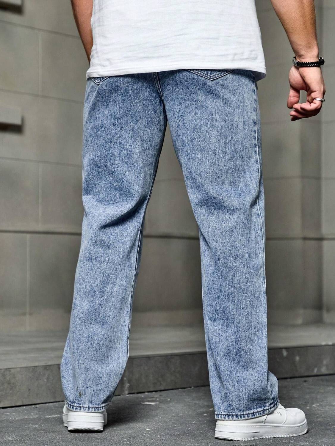 DENIM LOOK Loose Fit Men Blue Jeans - Image 2