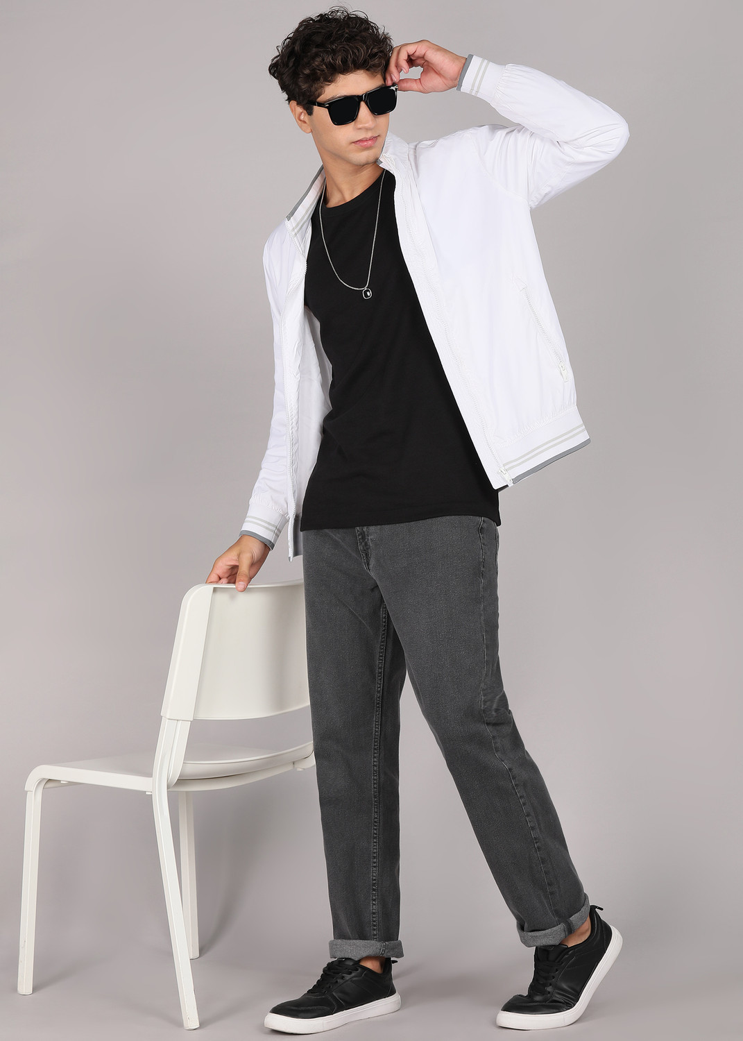 Image of AEROPOSTALE Regular Men Grey Jeans