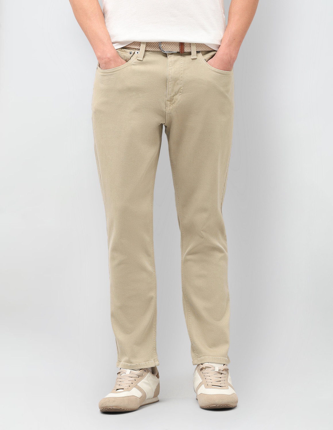 Image of U.S. Polo Assn. Denim Co. Regular Men Beige Jeans