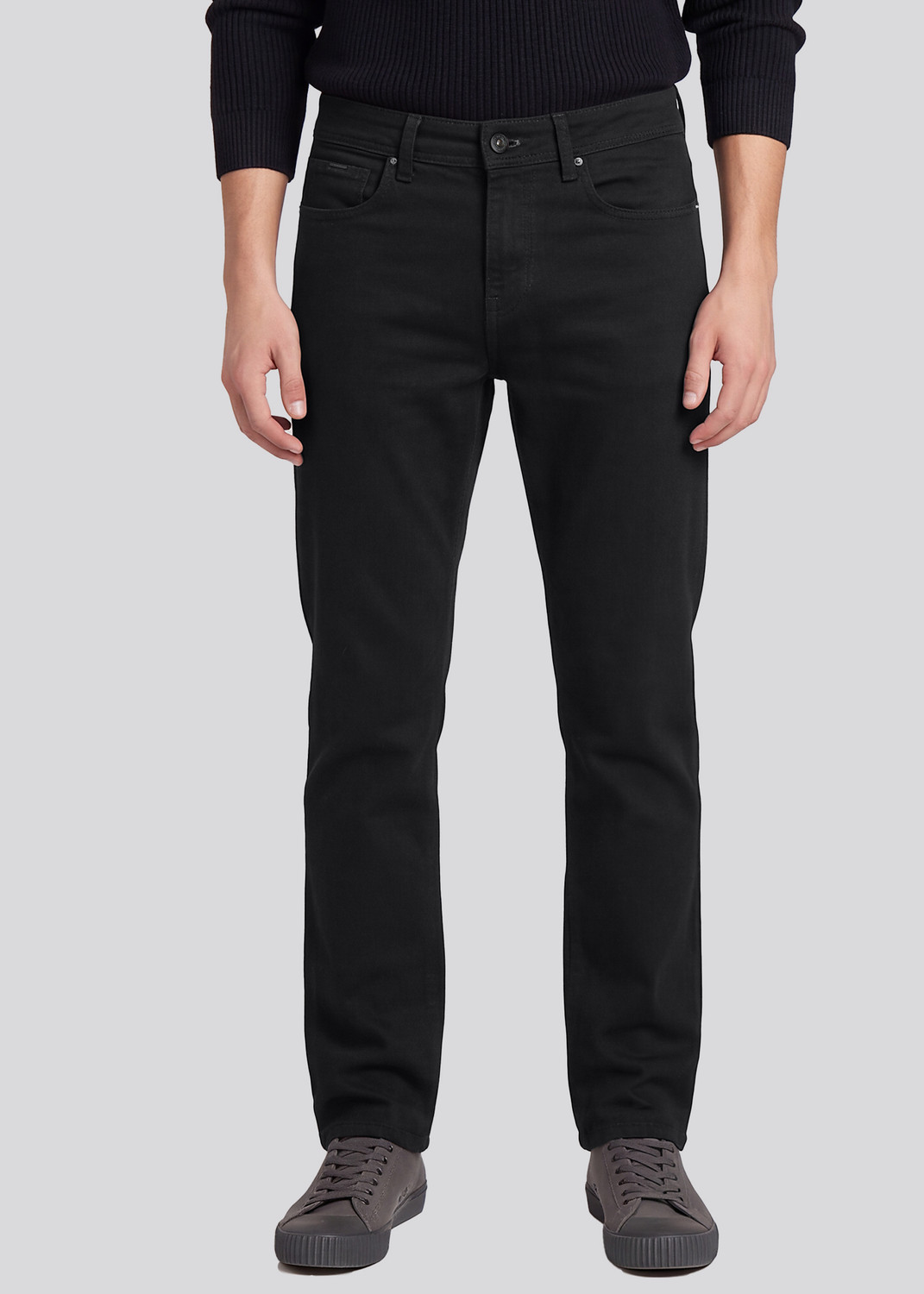 Image of KILLER Men Straight Fit Mid Rise Black Jeans