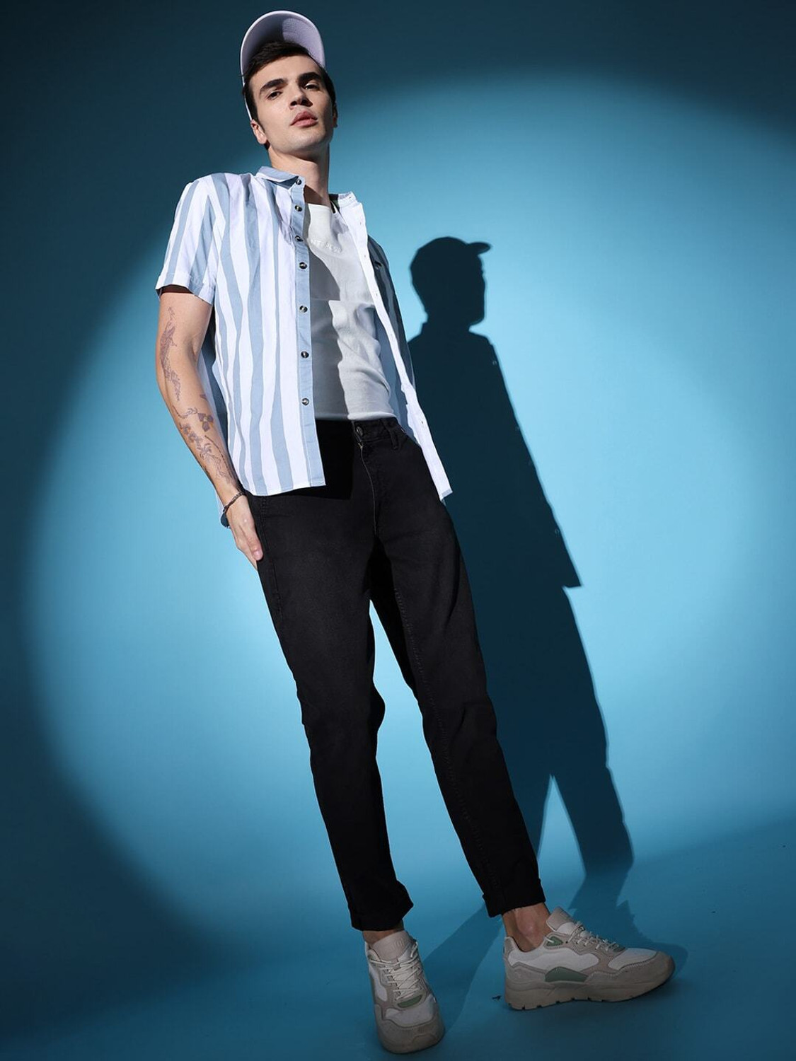 Image of The Indian Garage Co. Slim Men Black Jeans