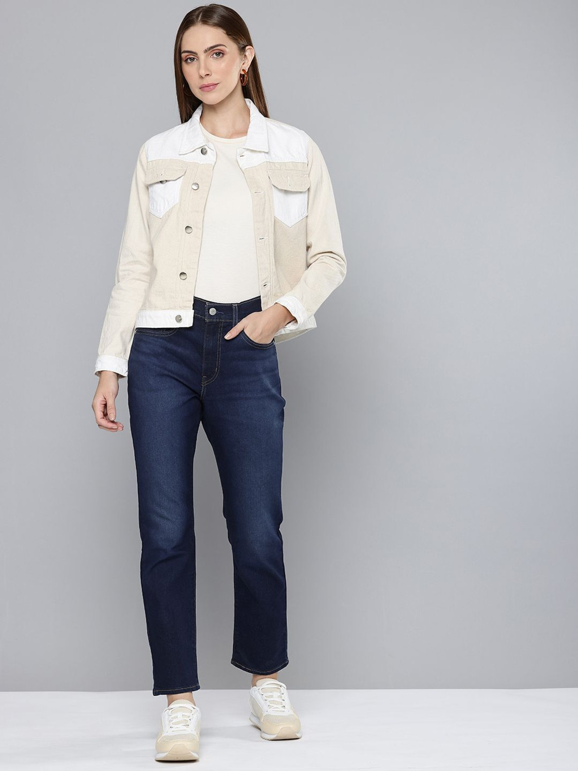 Image of LEVI'S 724 Women Straight Fit High Rise Blue Jeans