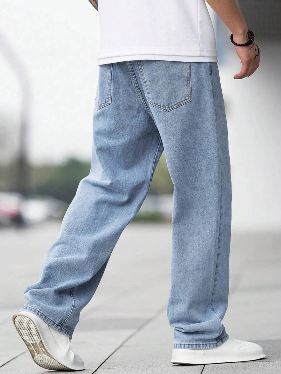 DENIM Light Blue Relaxed Fit Jeans - Image 2