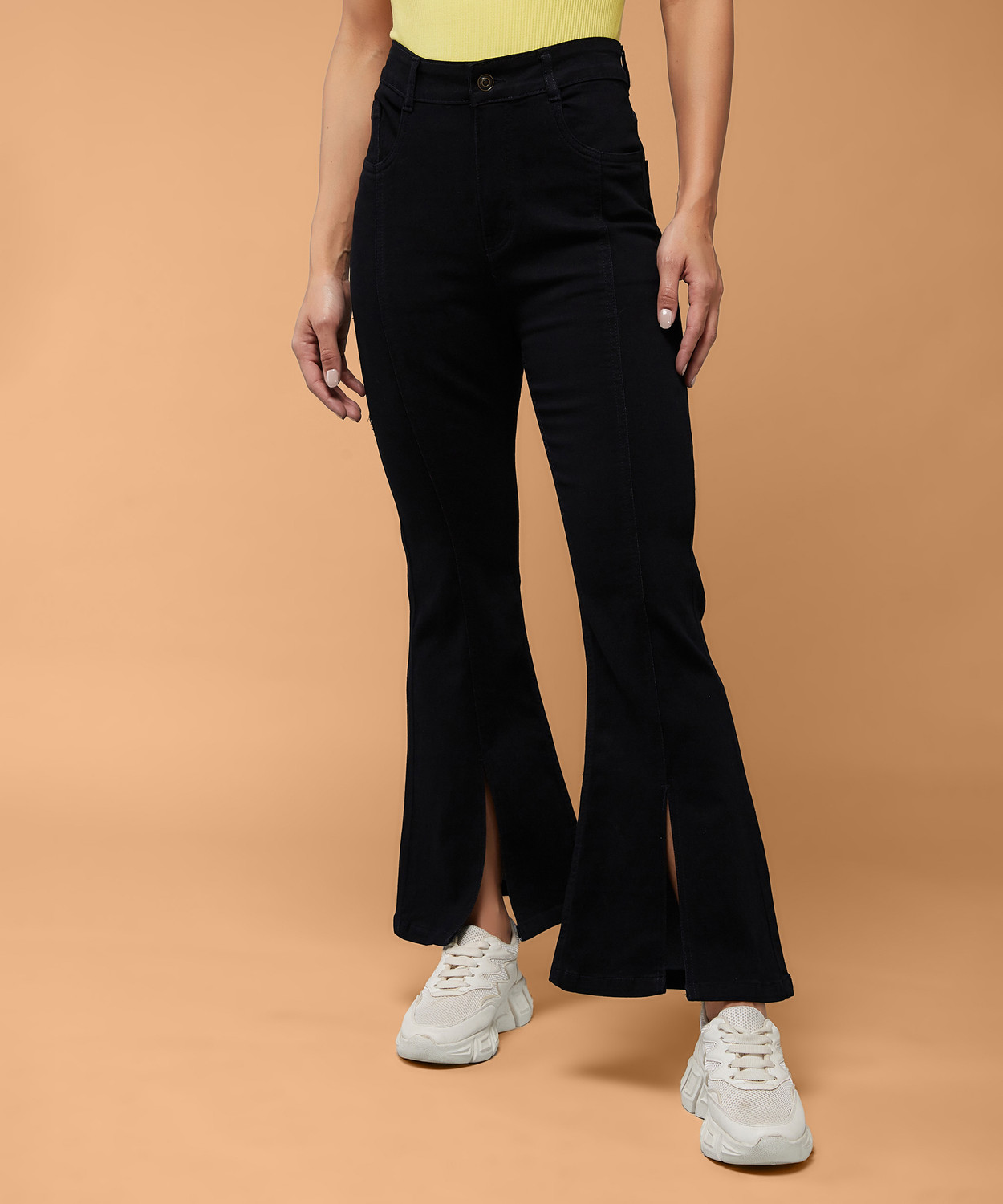 Image of Miss Chase Boot-Leg Women Black Jeans