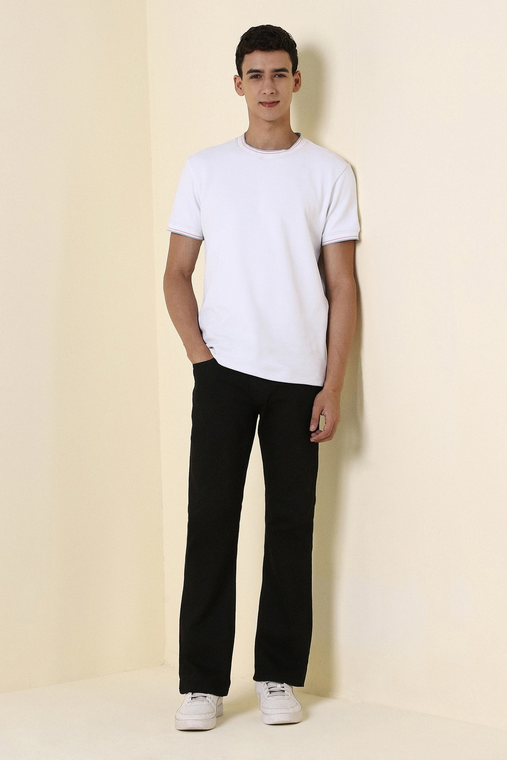 Image of Allen Solly Regular Men Black Jeans