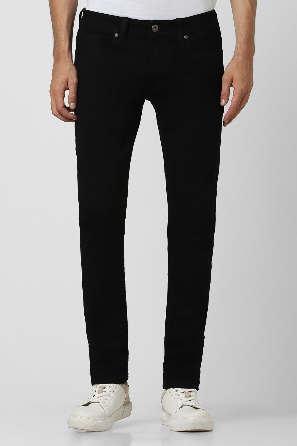 Image of PETER ENGLAND Skinny Men Black Jeans