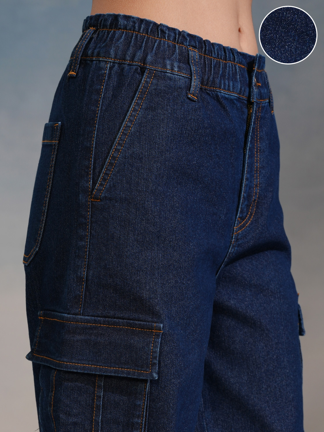 Image of Tokyo Talkies Straight Fit Women Dark Blue Jeans