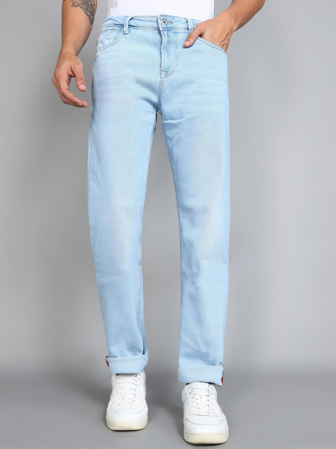 Image of KILLER Straight Fit Men Blue Jeans