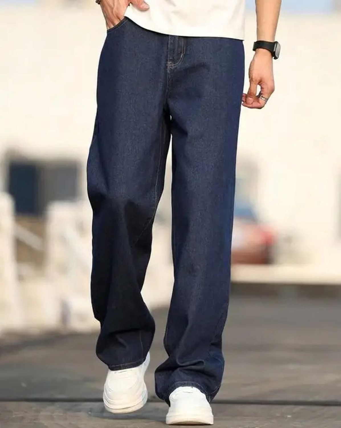 Image of shre.ce Regular Men Dark Blue Jeans