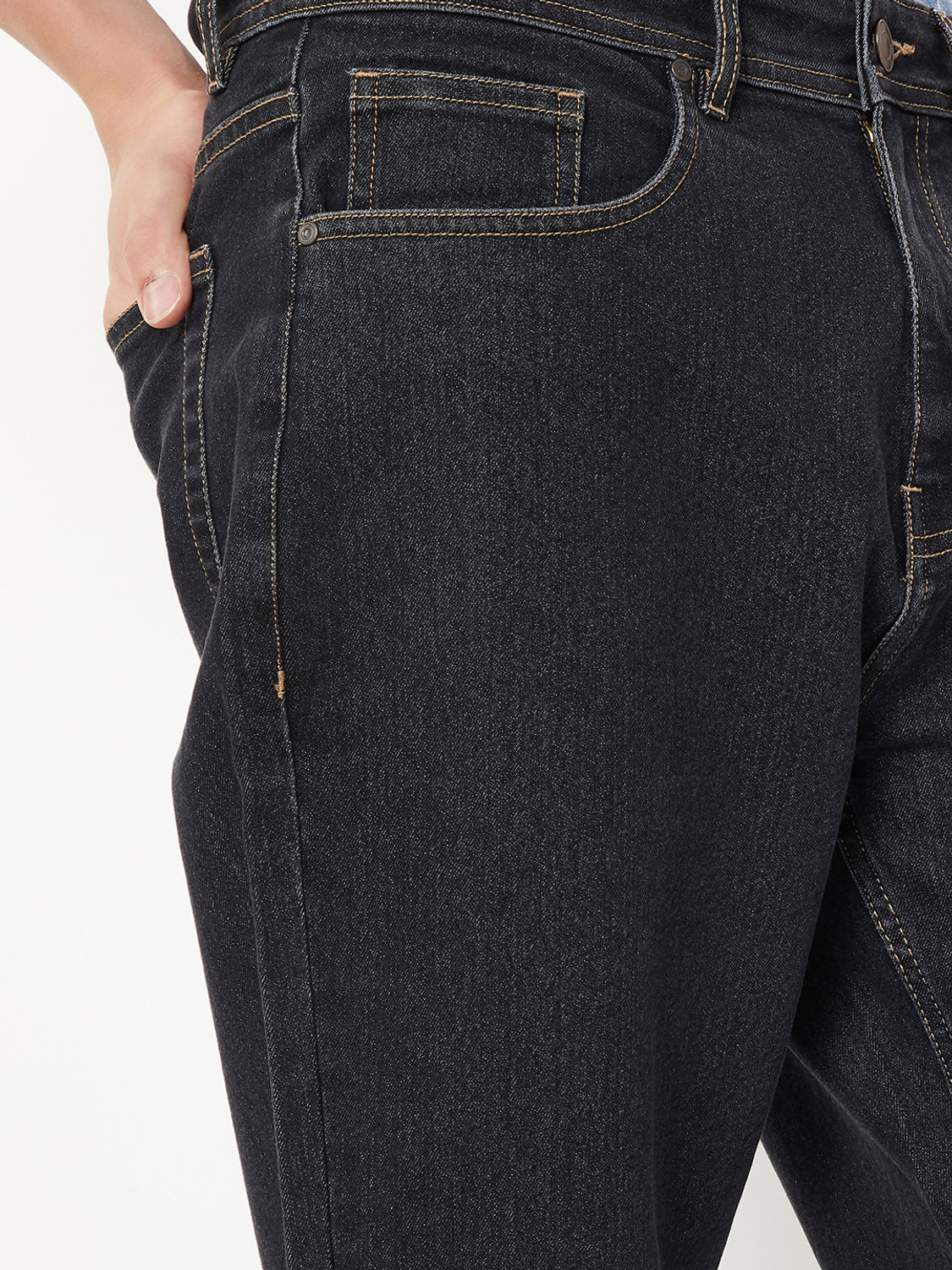 Image of MAX Regular Men Black Jeans