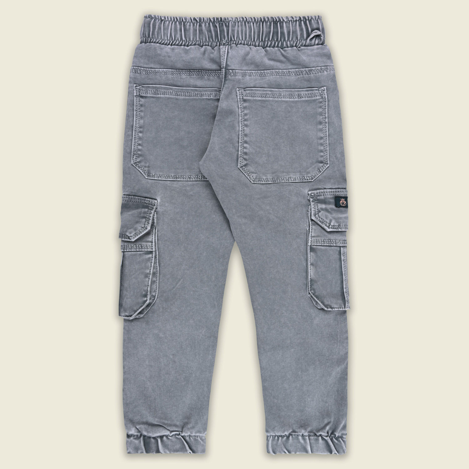 Image of Wishkaro Jogger Fit Boys Grey Jeans