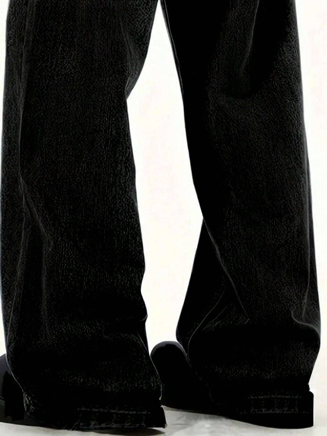 YAMEET Baggy Fit Black Jeans - Image 4