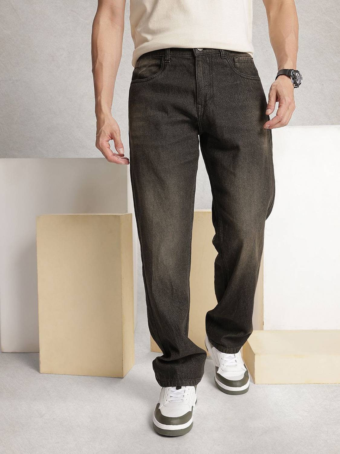 WROGN Loose Fit Black Jeans - Image 2