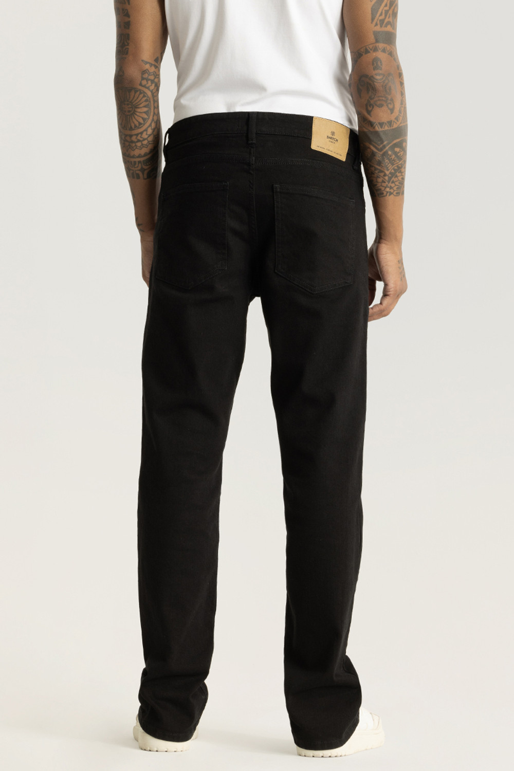 Image of Snitch Straight Fit Men Black Jeans