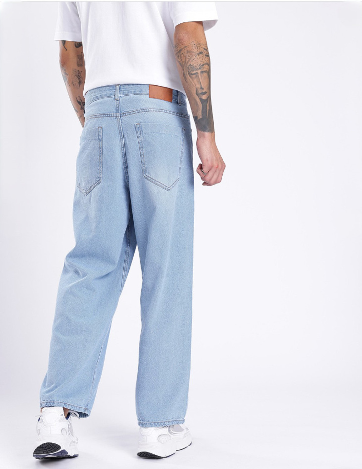 Image of DENIM4MEN Straight Fit Men Light Blue Jeans