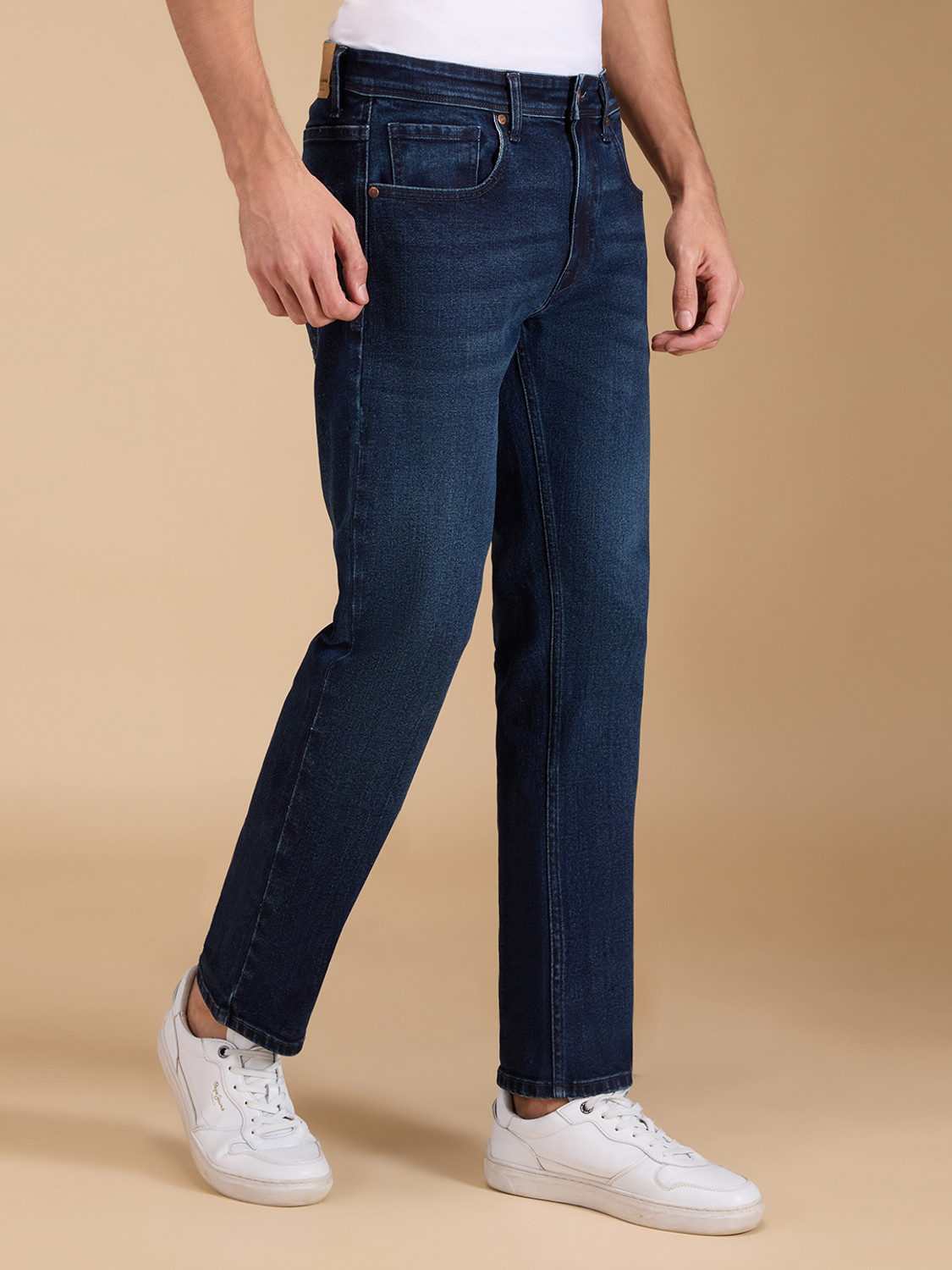 Image of Pepe Jeans Straight Fit Men Dark Blue Jeans
