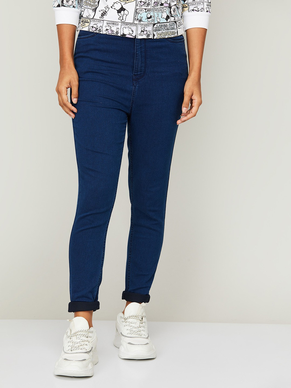 Image of Ginger by Lifestyle Skinny Women Blue Jeans