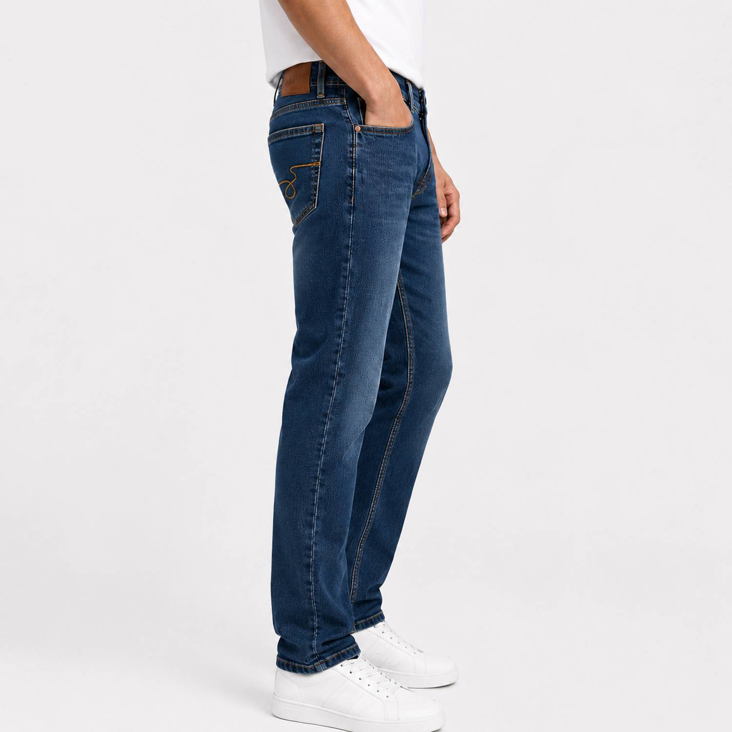 Mala Merchant Straight Fit Men Dark Blue Jeans - Image 3