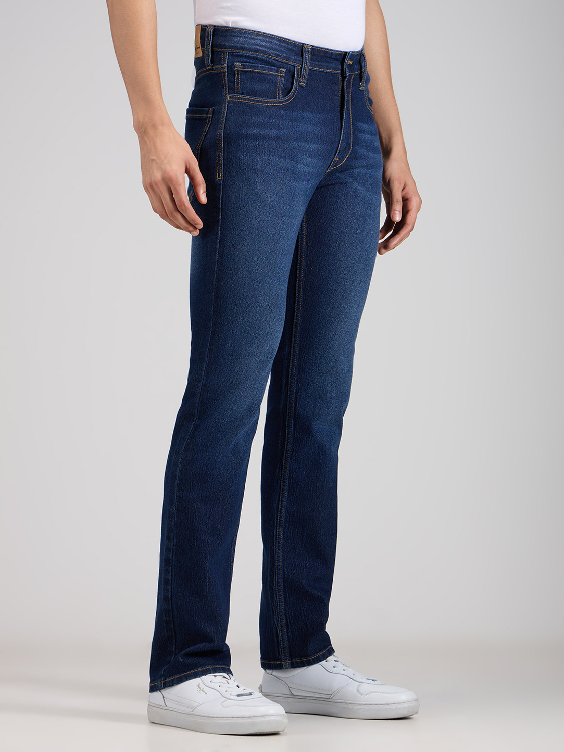 Image of Pepe Jeans Straight Fit Men Blue Jeans